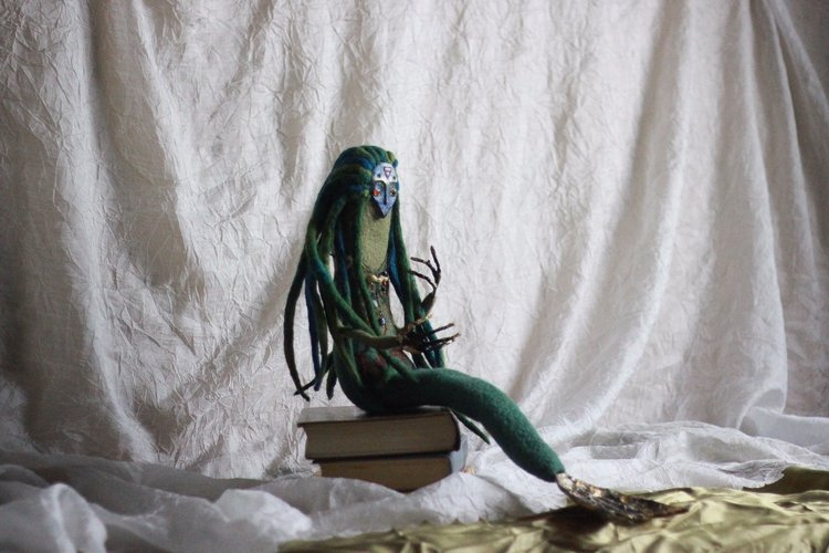 Царь Водяник — Авторские куклы из шерсти (валяние): сухое (фото 6)