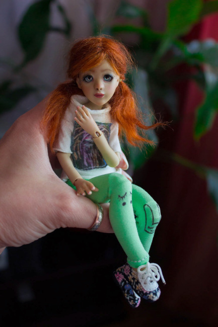 Моя "жемчужинка" Женька. Авторская шарнирная кукла Pearl Ирины Поздняковой P.I.A.Dolls (фото 3)