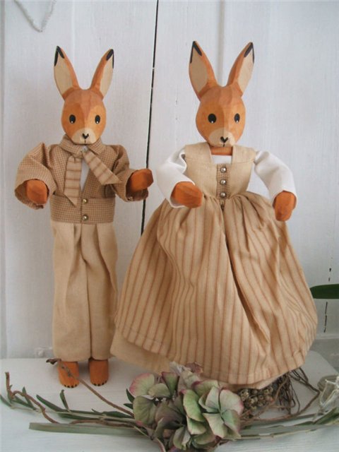 Куклы из дерева по семейной традиции Lotte Sievers-Hahn dolls, Лотты Сиверс-Хан