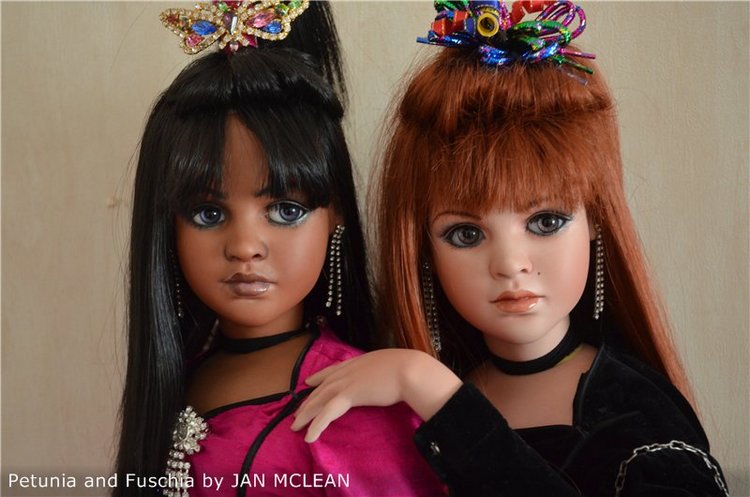 Удивительные цветы. Петуния и Фуксия. PETUNIA, FUSCHIA by Jan McLean (фото 7)