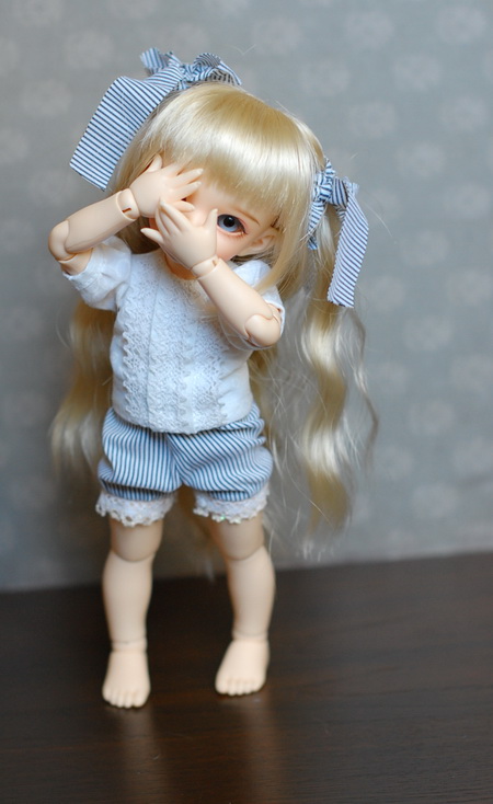 Синий цвет нас покорил. Одежда для куклы БЖД Анте (фото 8)