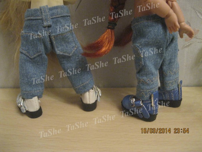 Мой первый опыт пошива джинсовых брюк для крошек BJD (фото 6)