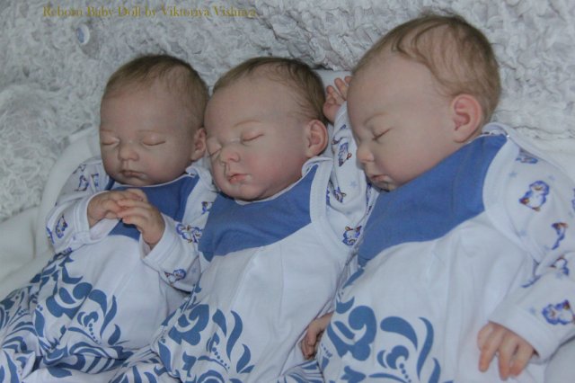 Тройняшки Джошики... Куколки реборн Виктории Вишни