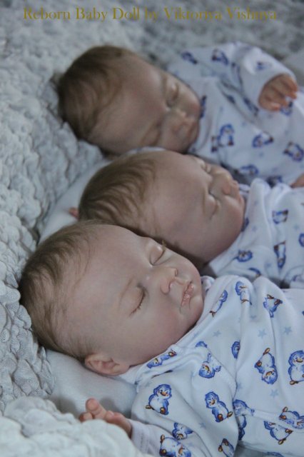 Тройняшки Джошики... Куколки реборн Виктории Вишни