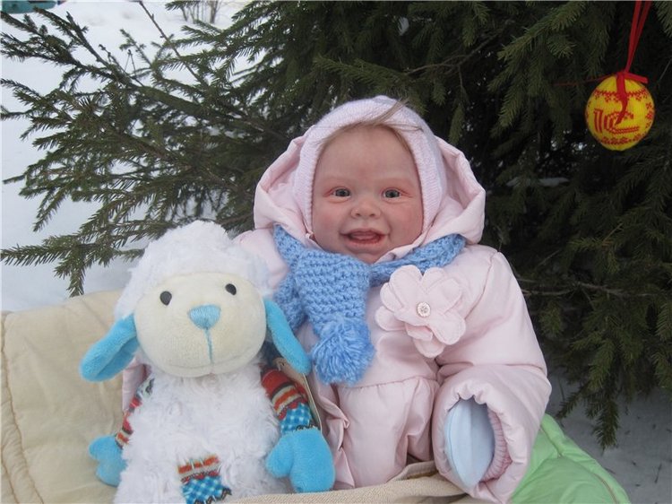 Милая улыбашечка Анечка. Кукла реборн Морозовой Анны (фото 7)