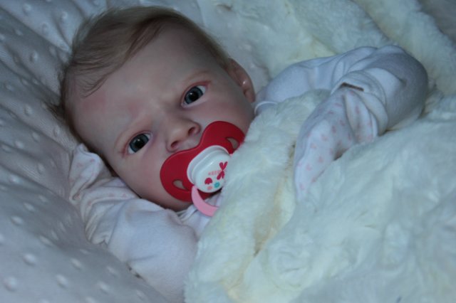 Маленькая кнопочка реборн Сабрина, художник Беспалова Жанна