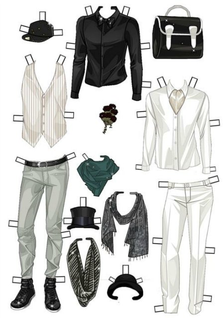 Такие милые бумажные куколки, хочу поделиться (фото 5)