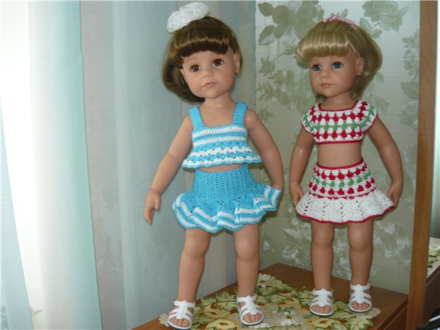 Небольшое пополнение нашего летнего гардеробчика. Одежда для кукол Gotz своими руками (фото 2)
