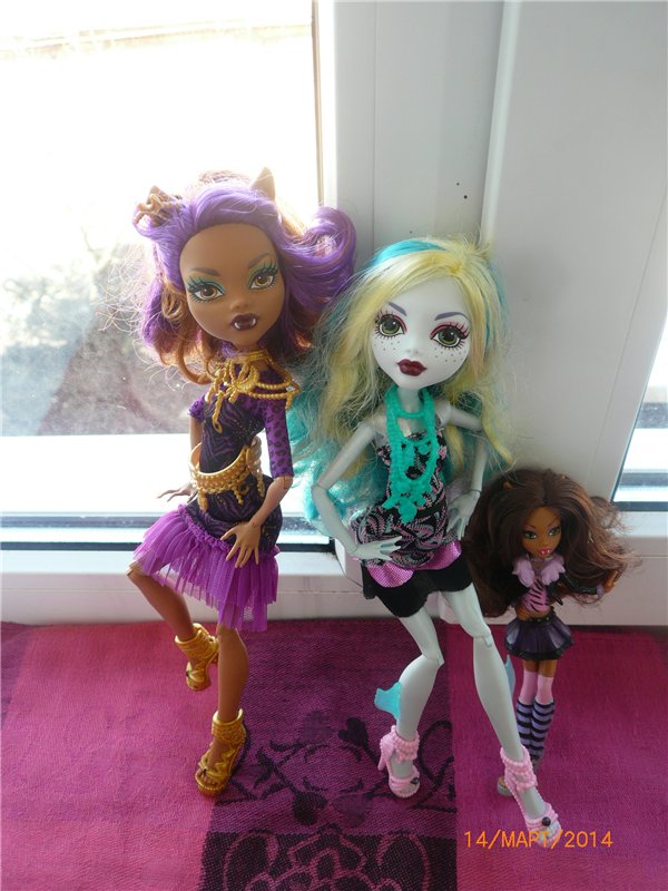 Клодин, Лагуна и малышка Клодин. Наши новенькие куколки Монстр Хай (фото 6)