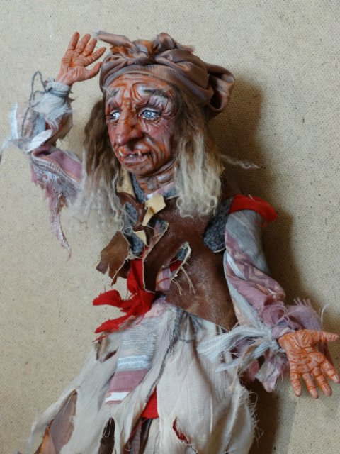 Баба - Яга. авторская кукла (фото 6)