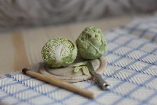 Урожай в коробке с "Фимо". Миниатюра для кукол (фото 7)