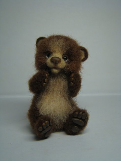 Медведь. Авторская игрушка валянием из шерсти Ольги Чернухо (фото 3)