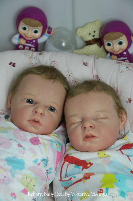 Близняшечки Ноа... Куколки реборн Виктории Вишни