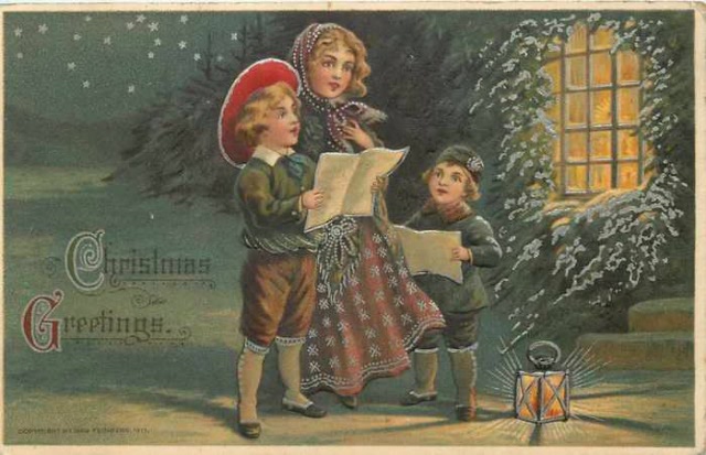 Немного прекрасного IV - старинные открытки Рождество (фото 7)