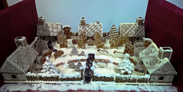 Рождественская пряничная деревня и вертеп из домиков ИКЕА (пошаговая инструкция с фотографиями) | Бэйбики Рождественская пряничная деревня и вертеп из домиков ИКЕА (пошаговая инструкция с фотографиями)