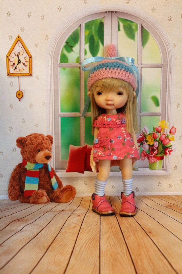 Долгожданная Дрюшечка или первый опыт фотографирования с фоном (фото 9)