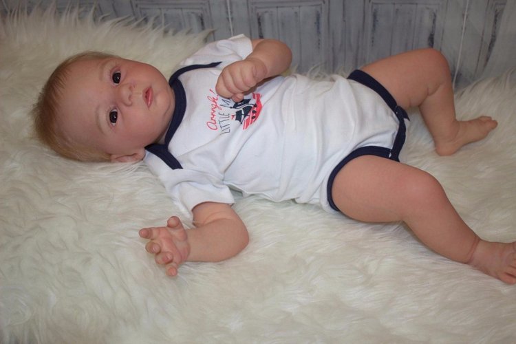 Малыш из молда Харлоу — Куклы Реборн (Reborn): работы мастеров (фото 4)