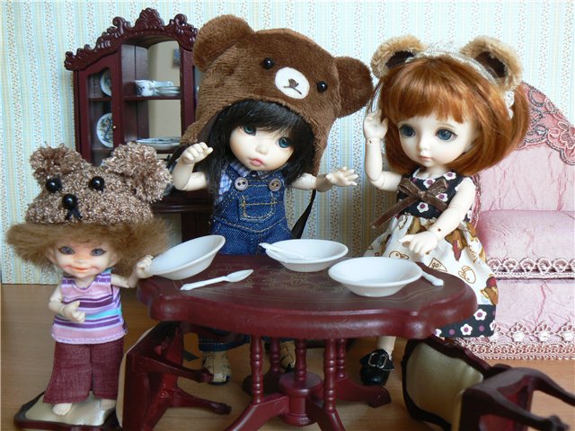 Три медведика (bjd-сказка!)