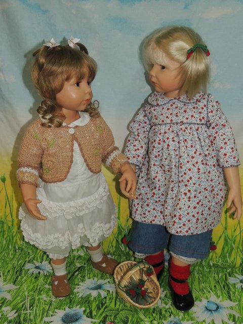 Две любимые сестрёнки. Куклы Гюнцель