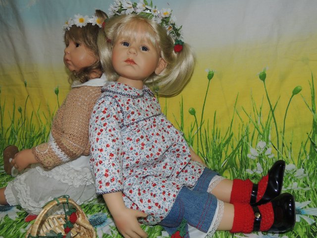 Две любимые сестрёнки. Куклы Гюнцель