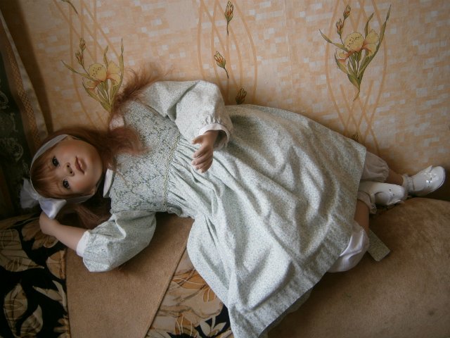 Люсинда, фарфоровая куколка Кристин Оранж