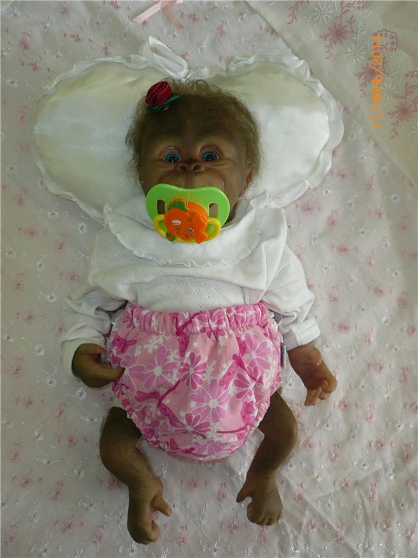 Анфисочка! Кукла - реборн - обезьянка Светланы Преображенской. Часть первая (фото 3)