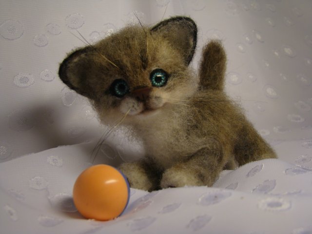 Сибирячок. Авторская игрушка валянием из шерсти Ольги Чернухо