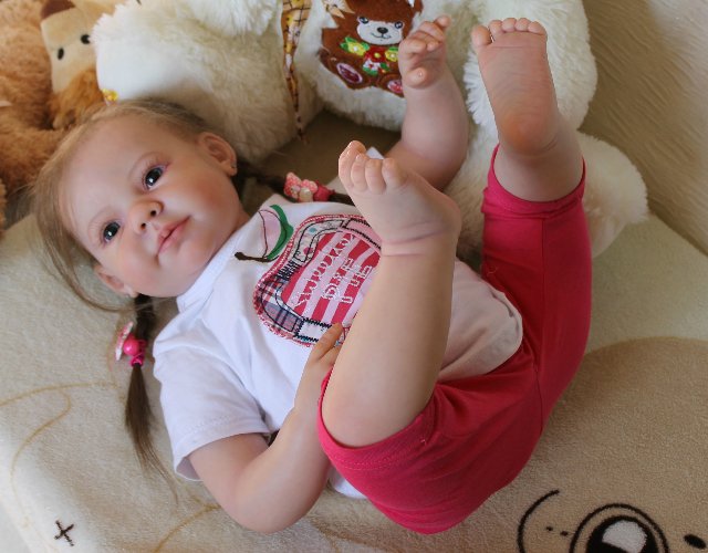 Моя милая Мариночка! Малышка реборн из молда Camille