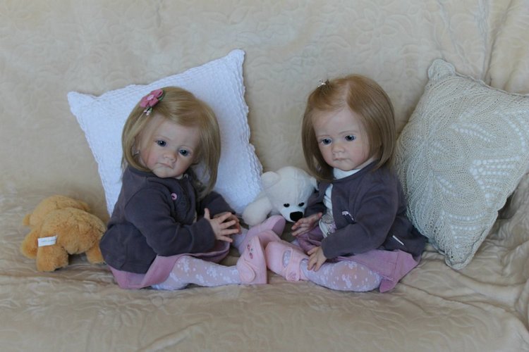 Мои сестрички Аня и Яна! Куклы реборн Шепелевой Людмилы