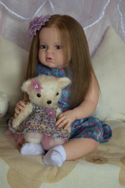 Моя первая большая девочка реборн Ариша