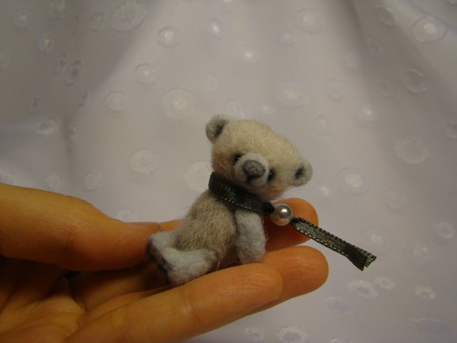 Мишка Бусинка, авторская игрушка Ольги Чернухо (фото 7)