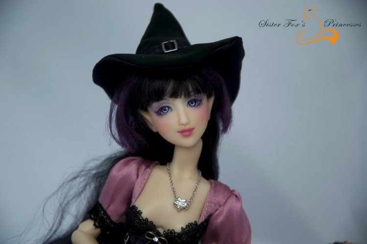 Лиловая ведьмочка от SisterFox. Авторская кукла | Бэйбики Лиловая ведьмочка от SisterFox. Авторская кукла (фото 6)