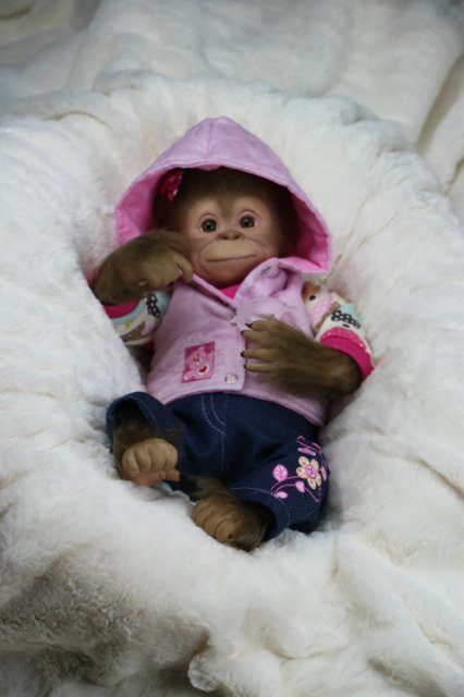 Мартышка - малышка... Куколка реборн Виктории Вишни
