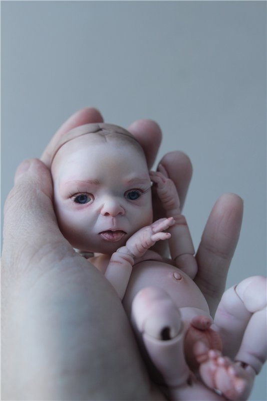 Пробный мэйк шарнирной куклы. Фото 18+ (фото 8)