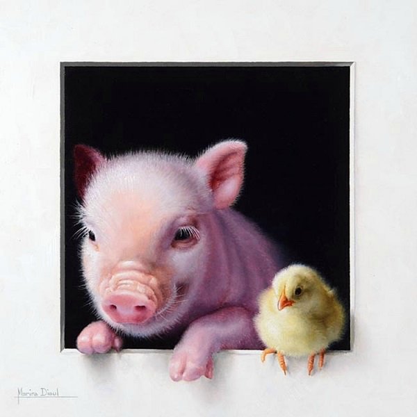 Животные в живописи Марины Диул (фото 5)