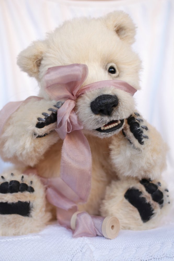 Нолан полярный медвежонок. Авторские игрушки ручной работы Татьяны Матляк