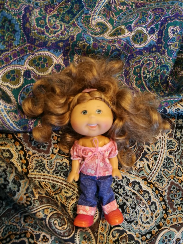 Весенний коллаж тканей — Куклы Cabbage Patch Kids (Капустки): винтаж 80 (фото 4)