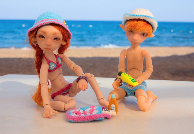 Мышулики в отпуске. Авторские куклы Лидии Снуль. BJTales