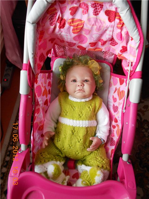 Моя новая вязалочка для малышки реборн