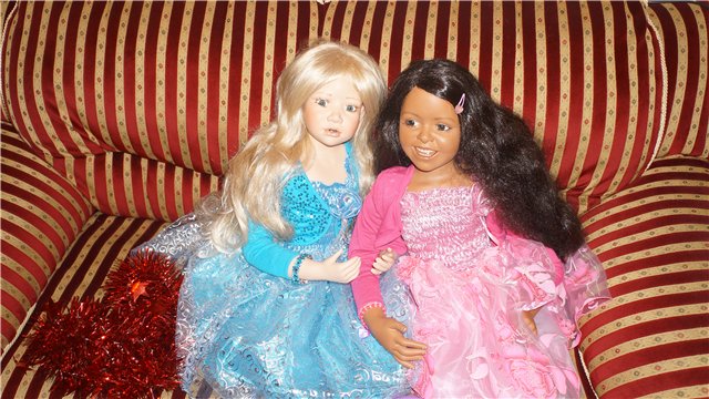 Фарфоровая кукла БИРГИТ - Лазурная Мечта от Кристин Оранж