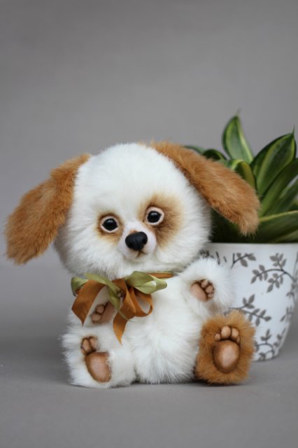 Щенок Юзик. Авторская игрушка Татьяны Матляк (фото 5)