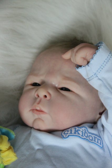 Ноэльчик... очень серьезный малыш... Куколка реборн Вишни Виктории