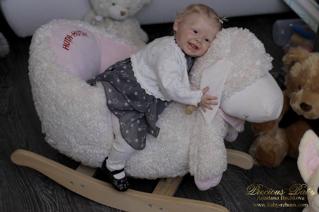 Мой весенний лучик солнышка - Харпер. Кукла реборн Анастасии Бочковой (фото 8)