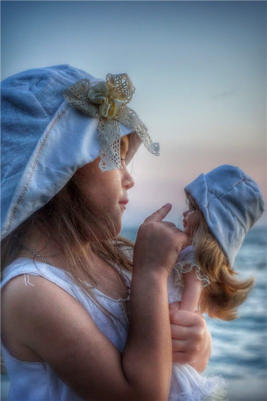 Кукла и ее девочка... Once upon a time