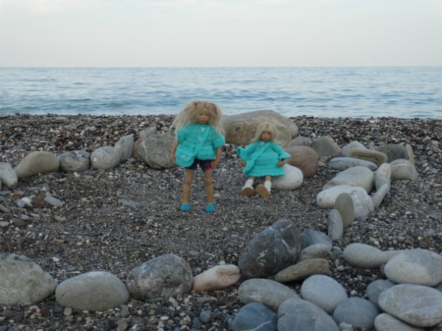 Бирюзовые зерисовки — Куклы Annette Himstedt (Аннетт Химстедт): коллекционные