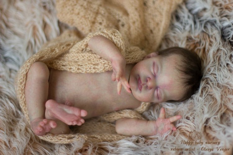 Кроха Торопыжка, недоношенная малышка Рози. Кукла реборн Олеси Венгер