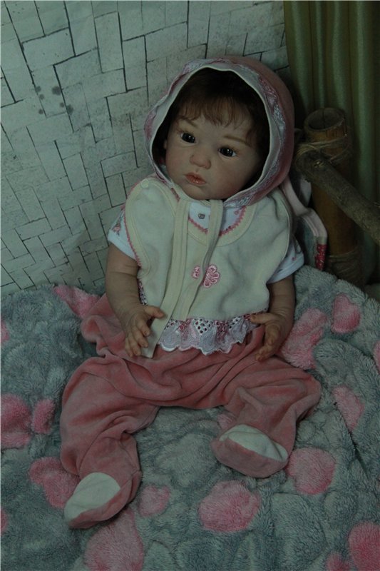 Малышка Карина. Куколка из молда Maike от Gudrun Legler (фото 9)