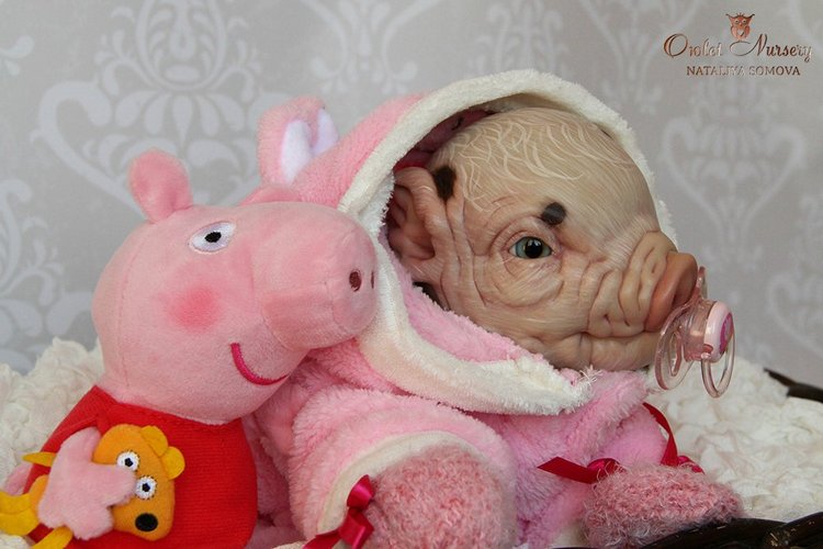 Свинка Пеппа и её младший братик Джордж. Поросята реборн Наталии Сомовой