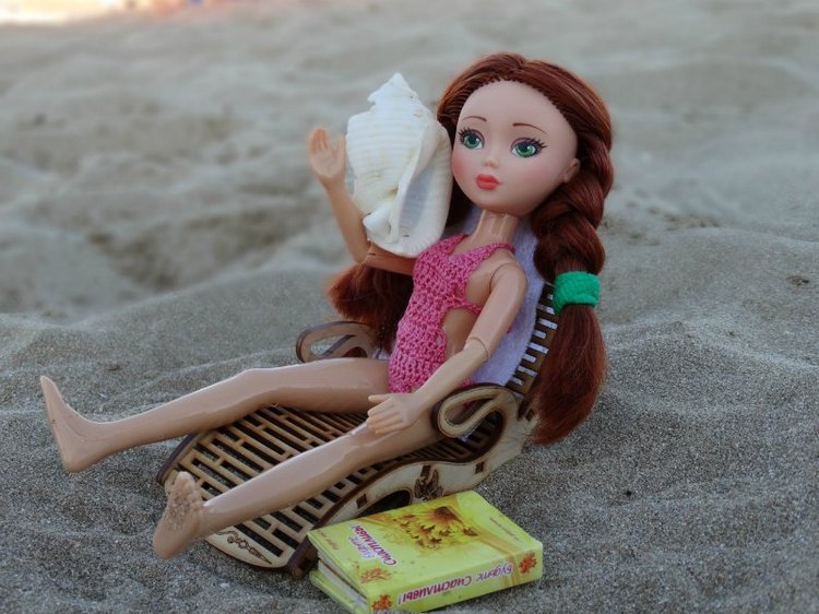 Варя на пляже — Российские куклы Весна