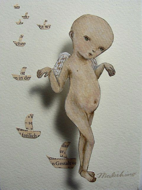 Удивительные бумажные куклы японской художницы Maki Hino